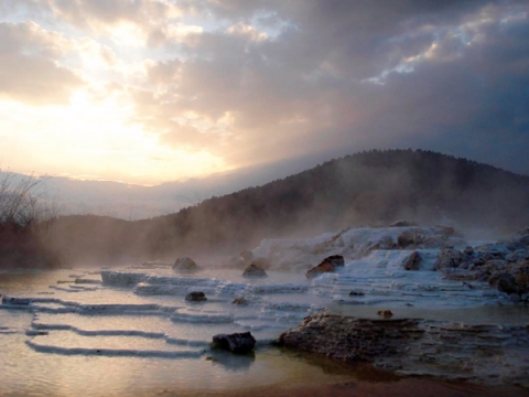 حمامات ايدر المعدنية في ريزا التركية